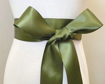 1-1/2 x 5yd Double Face Satin Forest Green Ribbon