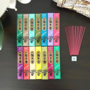 Bambusloser Weihrauchstab-Morning Star Weihrauch-Traditioneller japanischer Stil Weihrauch-Duftende Weihrauch-Aromatherapie-Reinigung-50 Sticks & Halter