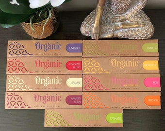 Incense Stick-Organic Goodness Masala Incense Stick-Organic Incense Stick-Scented Incense-Aromatherapy-Cleansing-Natural-15g of Incense