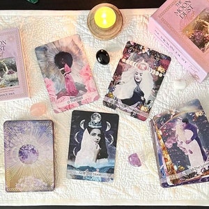 The MOON DUST Tarot-Tarot Card-Tarot Deck-Divination Card-Moon Tarot-78 Tarot Cards (22 Major Arcana and 56 Minor Arcana) and Guidebook