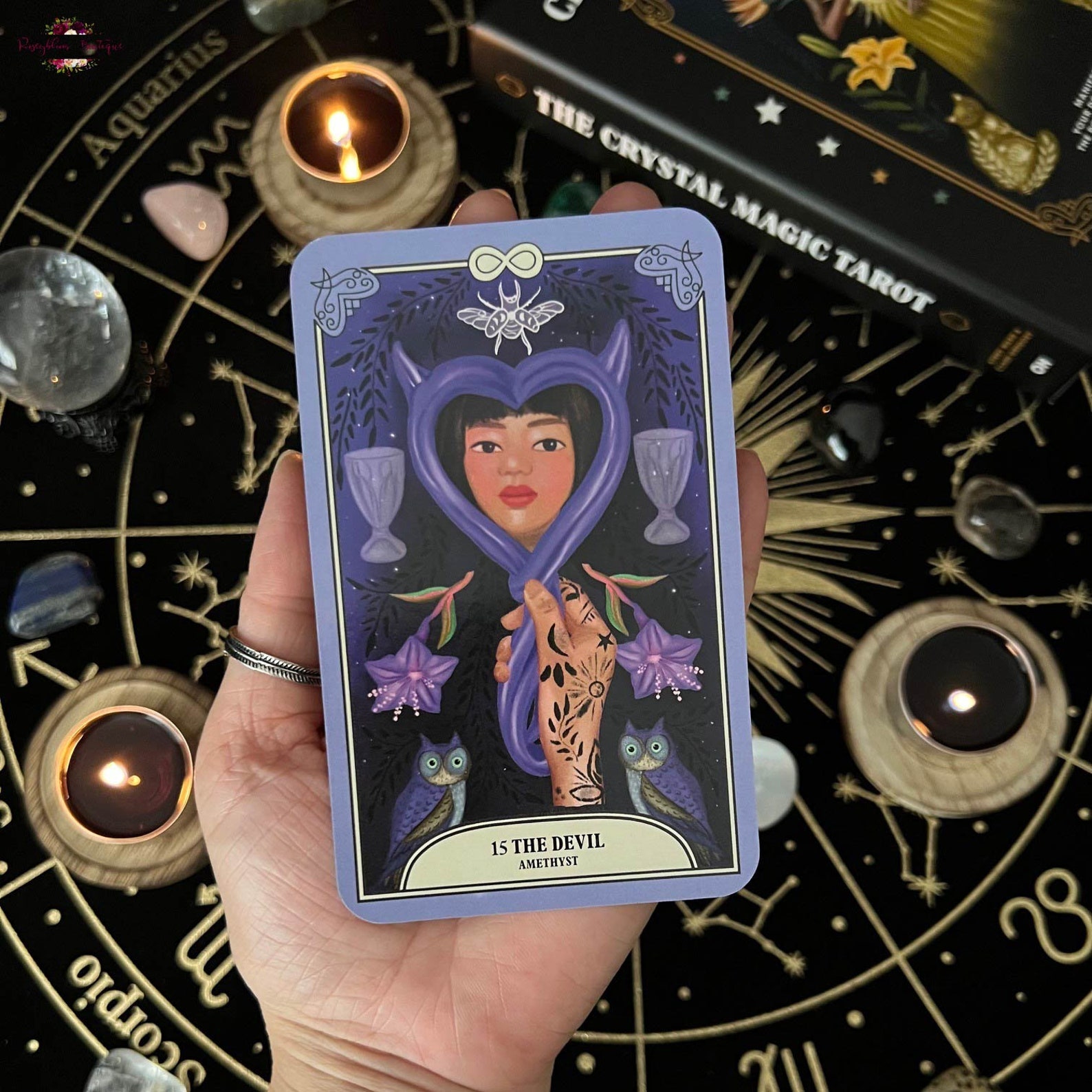 The CRYSTAL MAGIC Tarot-tarot Card-tarot Deck-crystal Tarot Card-gift ...