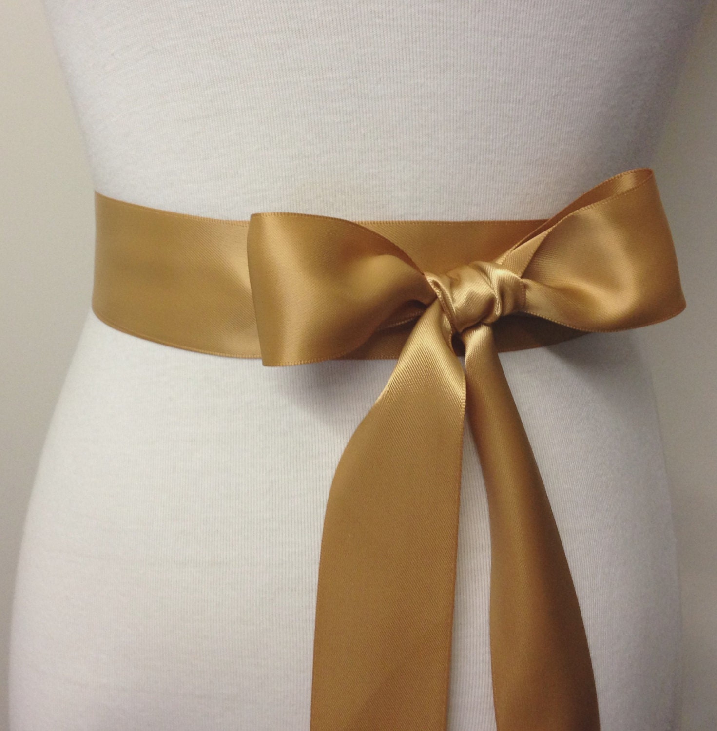By the Foot Light Brown Satin Ribbon for Dress Making. Gold Ribbon for  Weddings. Tan Hair Bow Ribbon. Gold Satin Ribbon for Crafts 16mm 