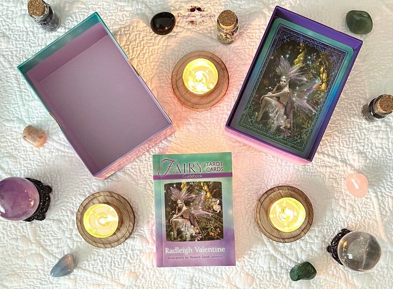 Carte de tarot FAIRY - Jeu de cartes de tarot - Jeu de cartes de tarot - Cartes divinatoires - Lecture de tarot - 78 cartes de tarot (22 arcanes majeurs et 56 arcanes mineurs) et guide image 4