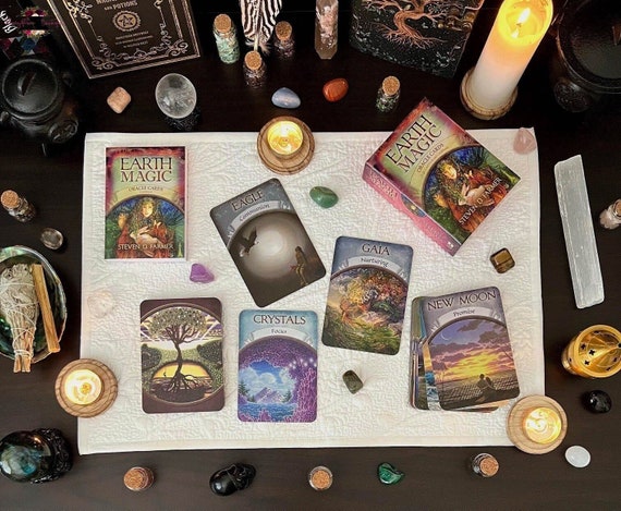Earth Magic Oracle Card Deck | 48 Cards With Guidebook | Earth
