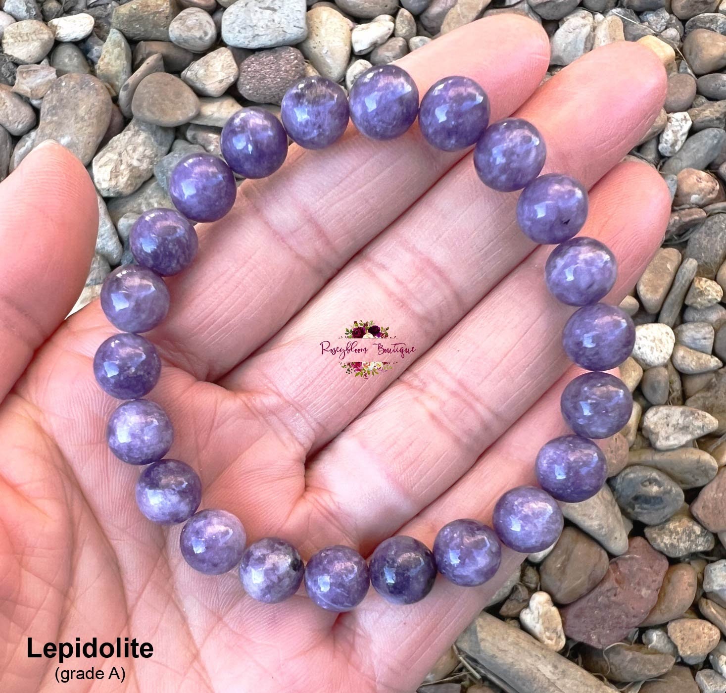 Lepidolite & Clear Quartz Spiral Bracelet – Breathe Inspiring Gifts