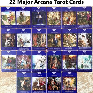 Carte de tarot FAIRY - Jeu de cartes de tarot - Jeu de cartes de tarot - Cartes divinatoires - Lecture de tarot - 78 cartes de tarot (22 arcanes majeurs et 56 arcanes mineurs) et guide image 2