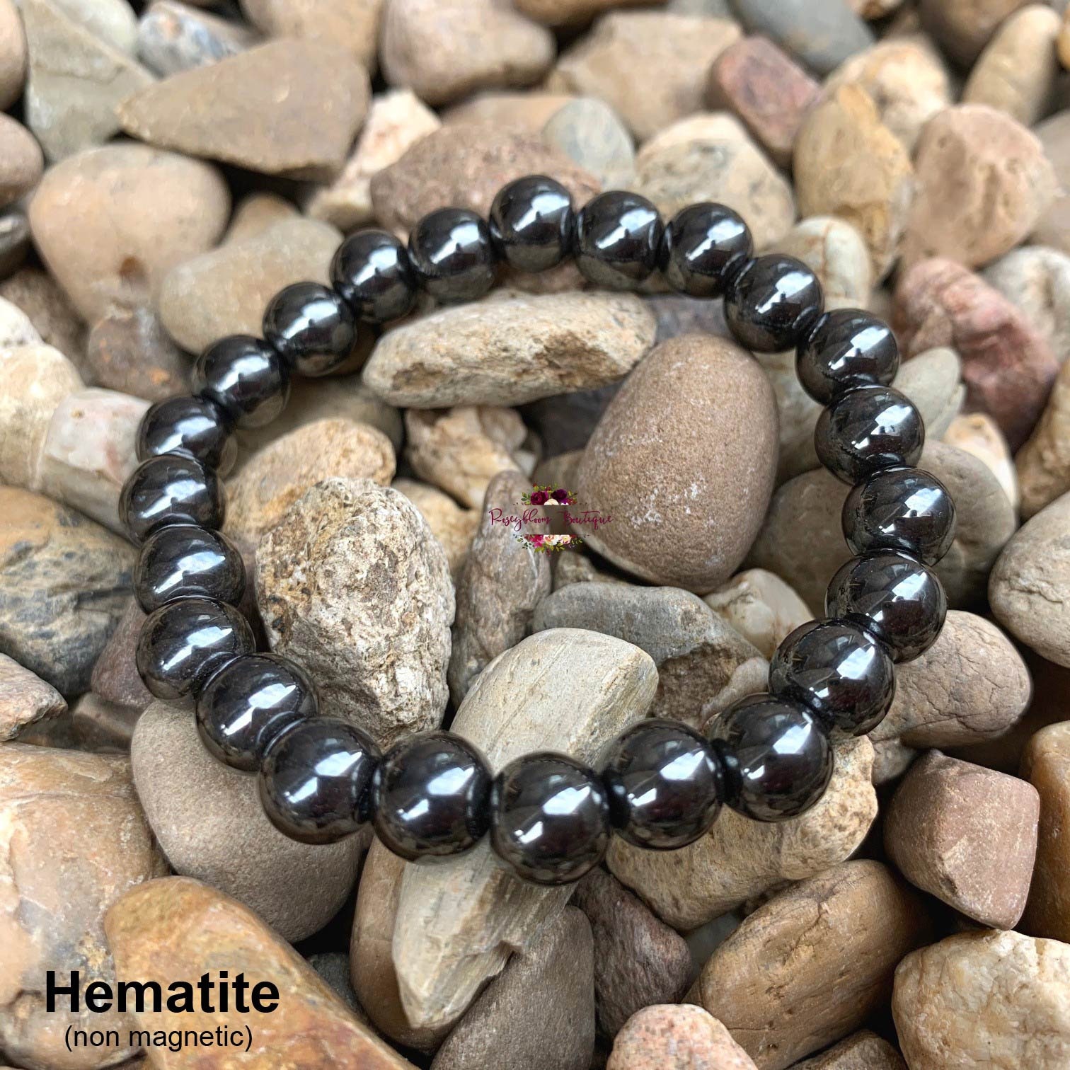 Hematite Bracelet For Concentration & Focus (Certified) - Crystals Store