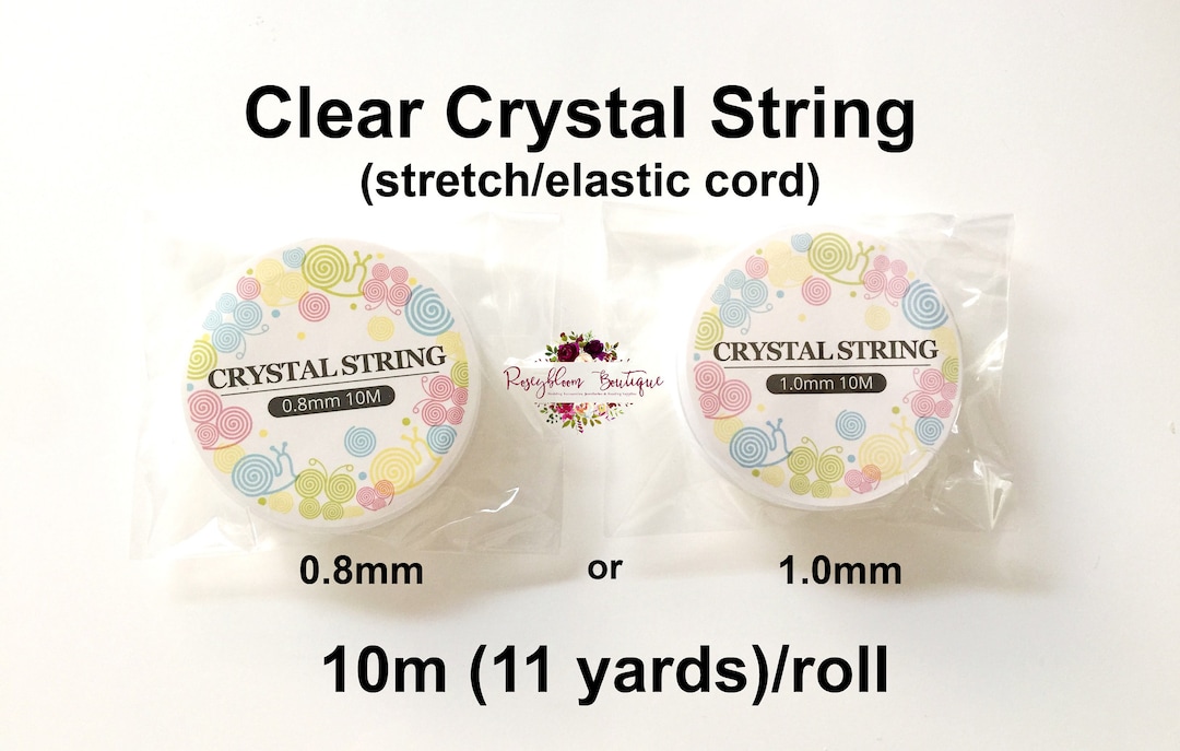 Clear 1mm Crystal String Beading Cord (10m)