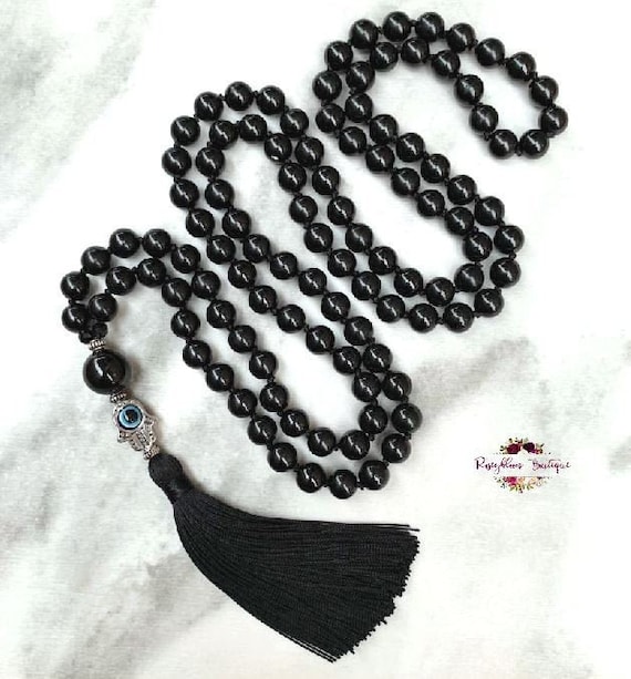 Black clearance mala beads