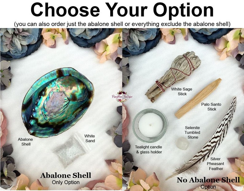 Smudge Kit-Cleansing Kit-Smudge Tool-Smudging-White Sage-Abalone Shell-Smudge Bowl-Crystal-Spiritual Gift-Home Blessing-House Warming Gift imagen 5
