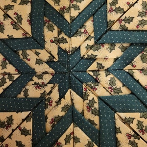 Amish Folded Star Potholder, Christmas Print, Potholder - Etsy
