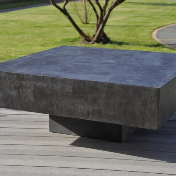 Table basse béton ciré Cube