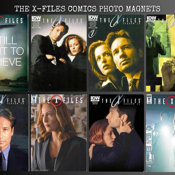 The X-Files Magnets Comics Photo Covers NEW DESIGNS! Mulder Scully