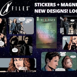 X-FILES Stickers + Magnets