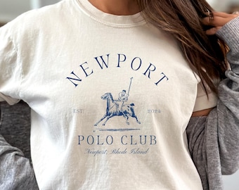 Rhode Island Polo Club Old Money T Shirt Retro Sports Shirt Newport Country Club Luxury Aesthetic Social Club East Coast Preppy Stuff