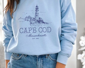 Cape Cod New England Aesthetic Sweatshirt Retro Old Money Nostalgic Sweater Cozy Crewneck Massachusetts Coastal Granddaughter Preppy Stuff