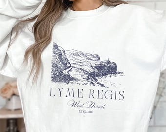 Persuasion Jane Austen Sweatshirt Lyme Regis Vintage Inspired Old Money Retro Literary Sweatshirts English Luxury Bookish Aesthetic Sweater