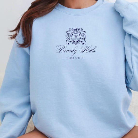 Beverly Hills Old Money Tennis Sweatshirt Retro Tennis Club Sweatshirts Los Angeles Luxury Aesthetic Sports Sweater LA Sporty Preppy Stuff