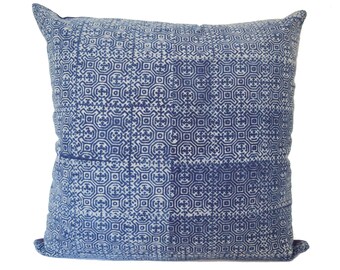 Indigo Hmong Batik 18 x 18 Cushion Cover