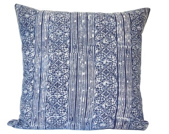 Indigo Hmong Batik 18 x 18 Cushion Cover