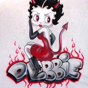 Airbrush Classic Betty Boop and Pudgy T 