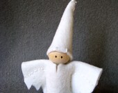 Waldorf Inspired Baby Spooky Ghost Peg Doll ~ Halloween Ghost ~ Ghost Doll ~ Trick or Treater