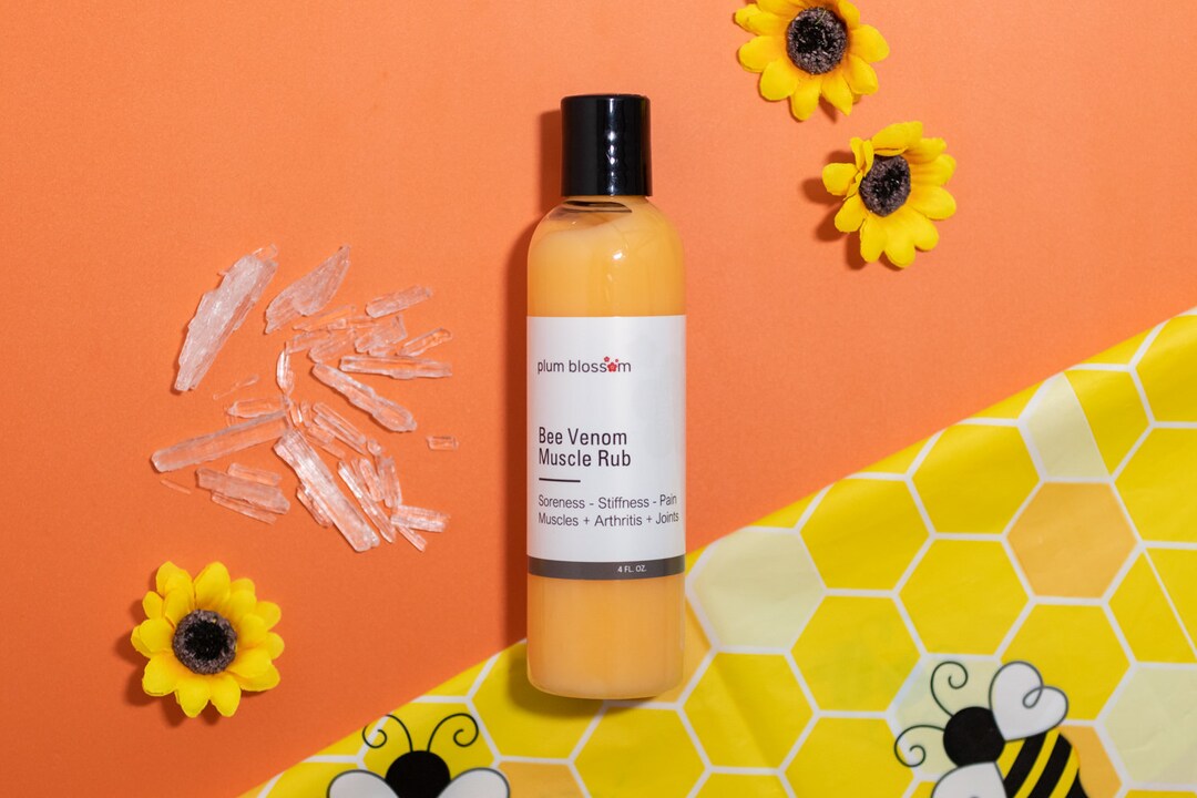 BEE VENOM MUSCLE Rub Gel Vegan Organic Capsicum Herbal Pain Soreness