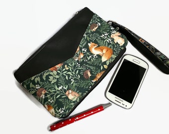 Woodland Animal Crossbody Bag, Clutch Purse