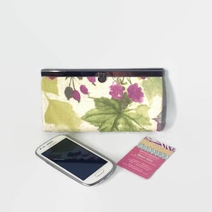 Monedero floral, bolso clutch, bolso de mujer, billetera, regalo para ella, segundo, titular de la tarjeta de crédito