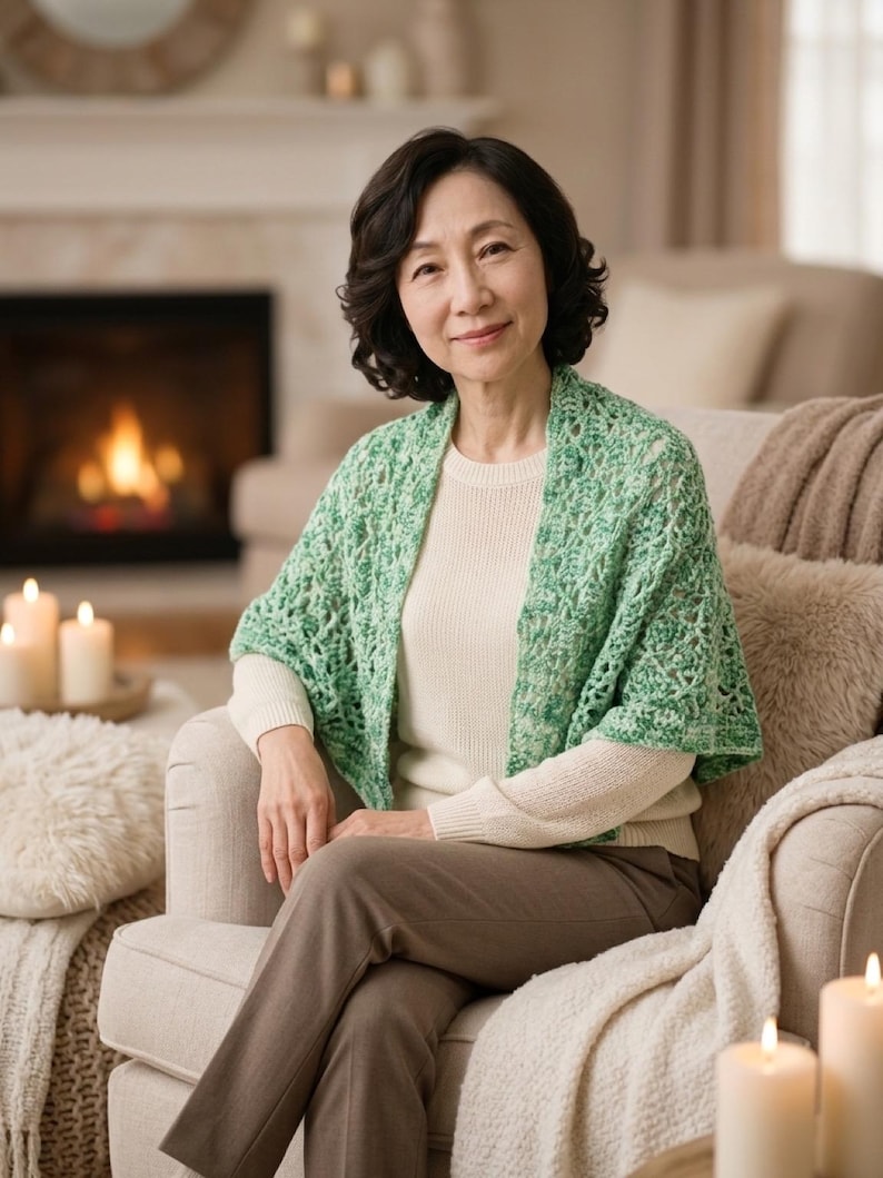Open Weave Knit Wrap