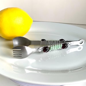 Serving tongs, beaded tongs, tongs for your buffet, ice tongs for cocktails, housewarming gift