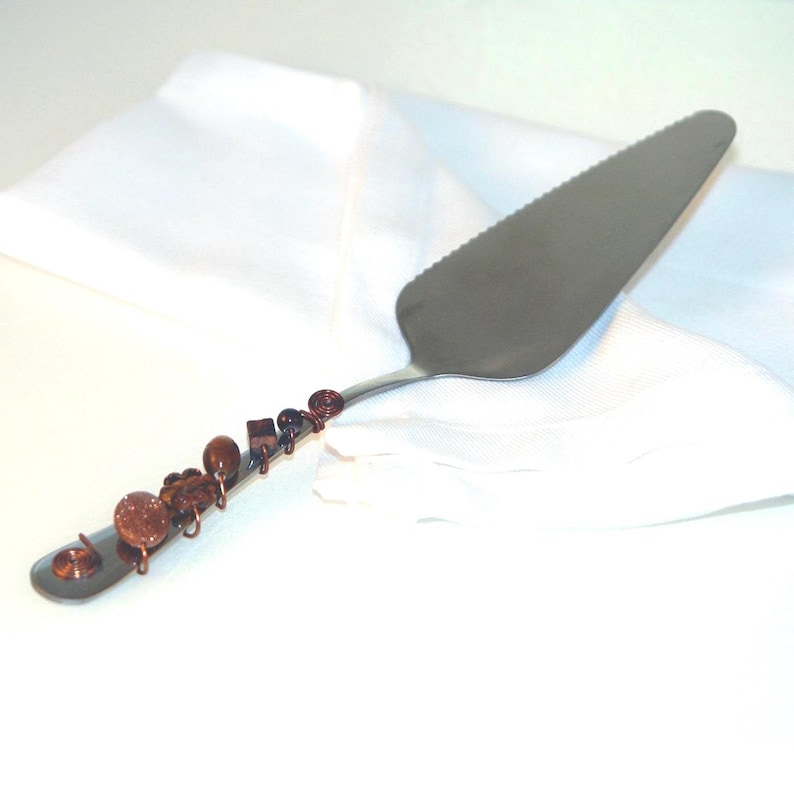 Handmade Beaded Pie Server