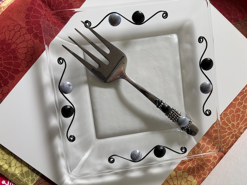 Glass Serving Plate Set