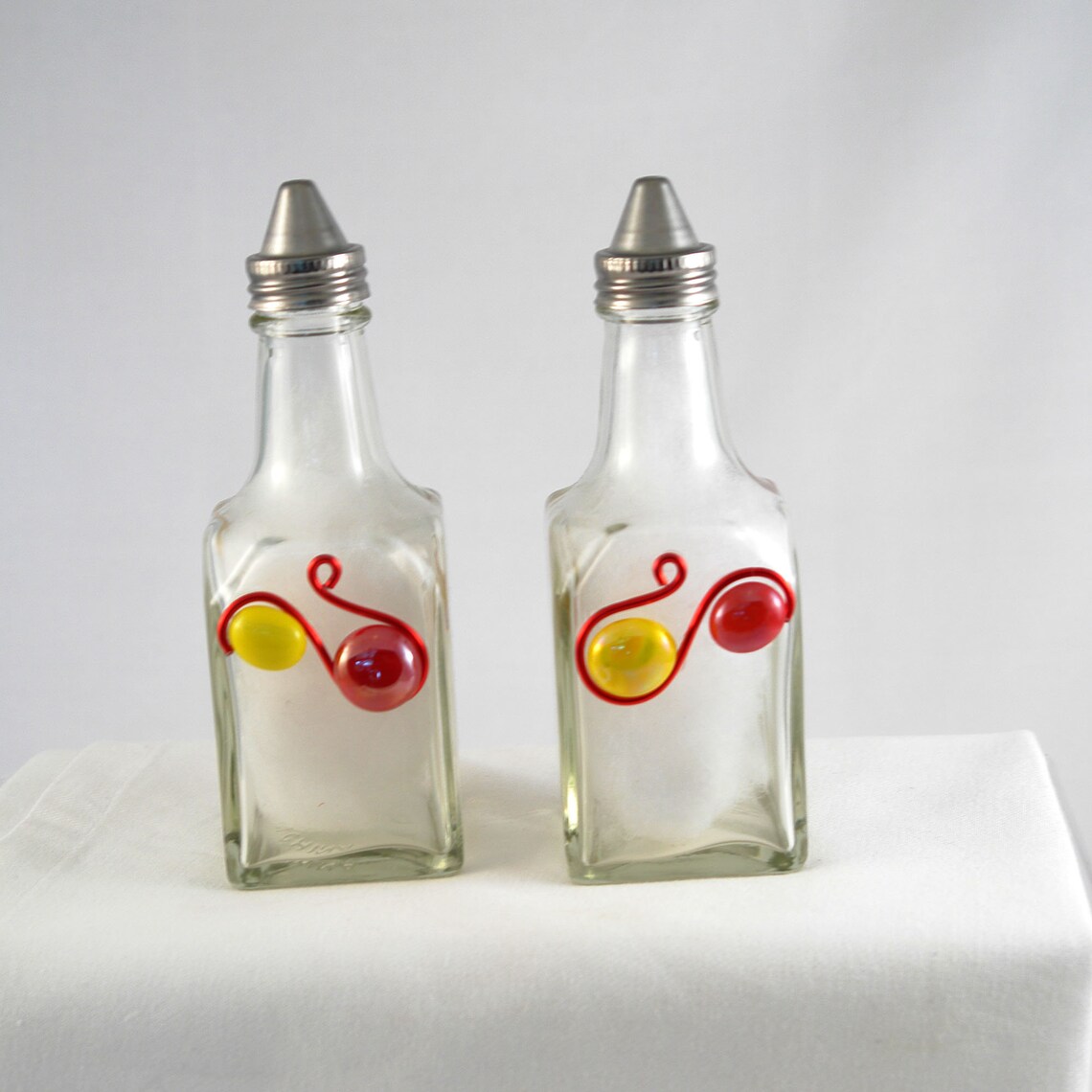 Salad Dressing Set Cruet Set With Caddy Cruet Bottles Etsy UK