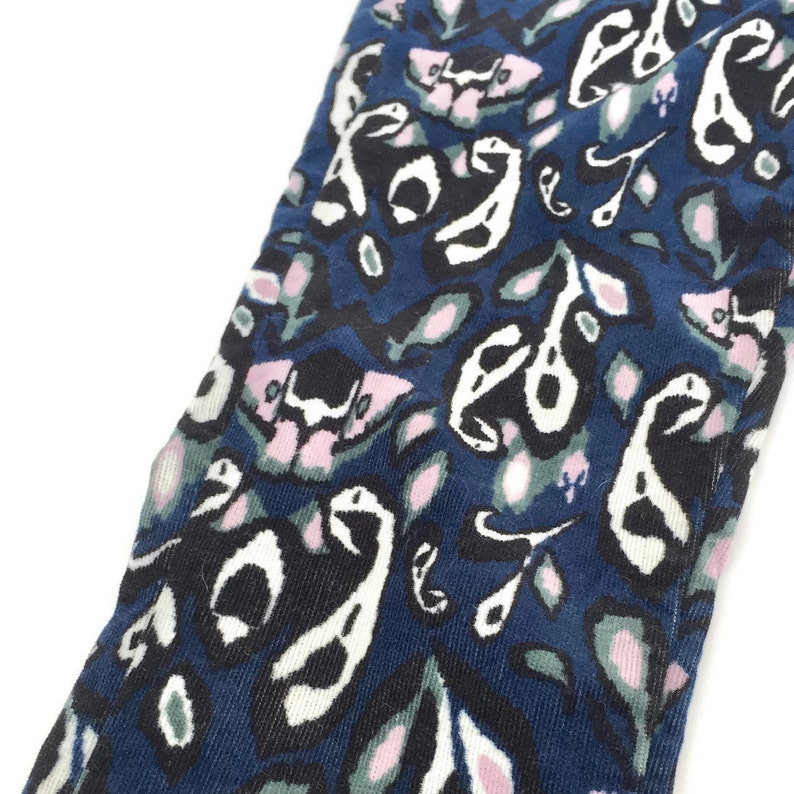 ikat Pattern Printed Corduroy Pants Size 25