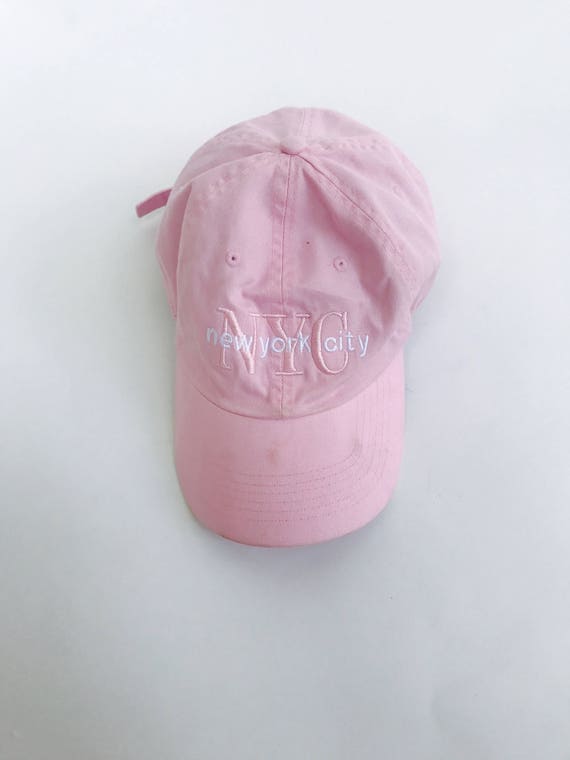 pink new york hat