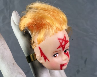 barbie head ring