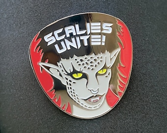 Astrud Aurelia Scalies Unite Enamel Pin