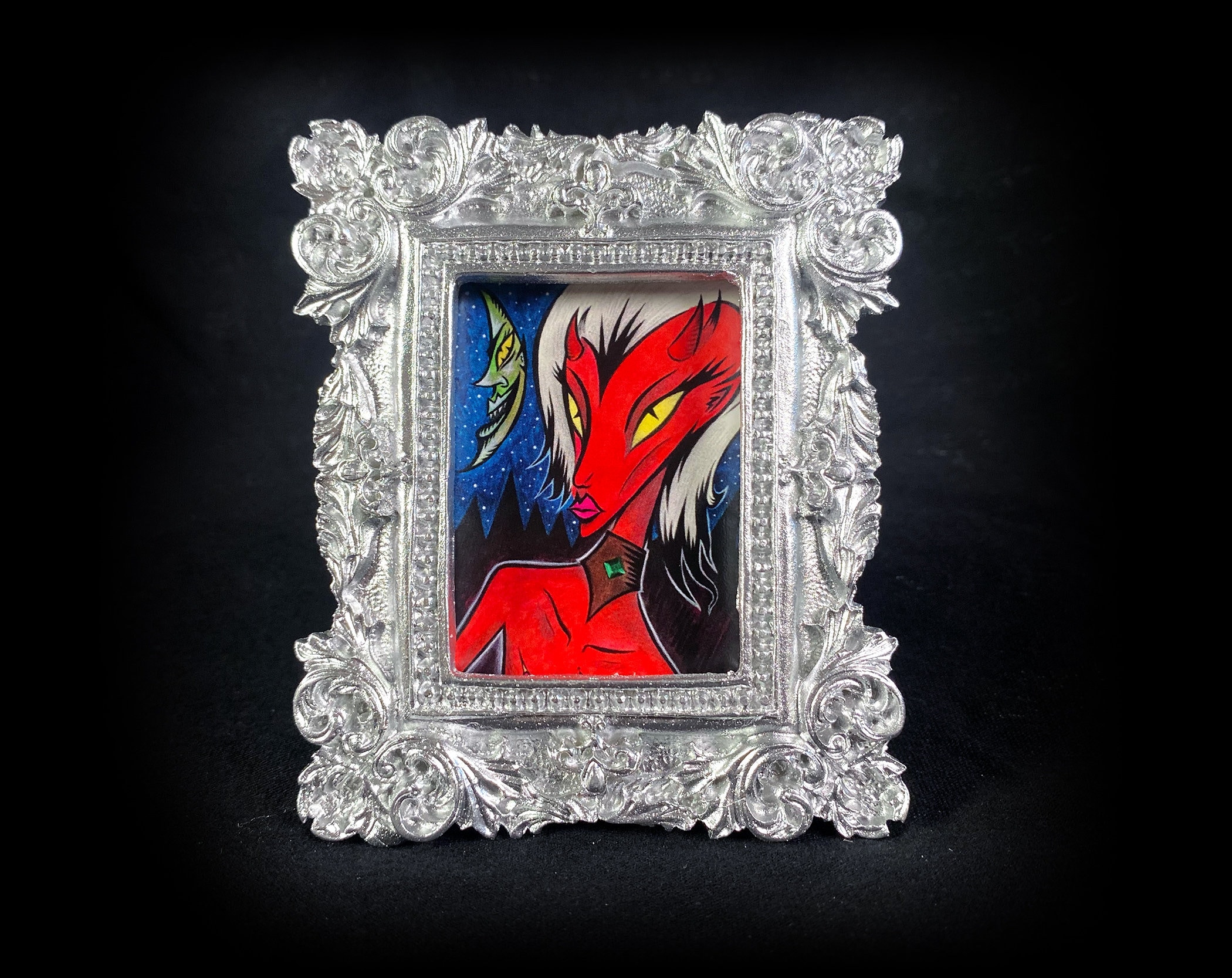 Infernal Order - Tiny Demon Framed Print - Etsy
