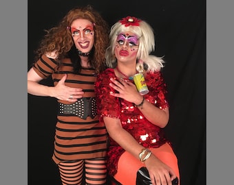 Disasterina's Brown Stripped Dress