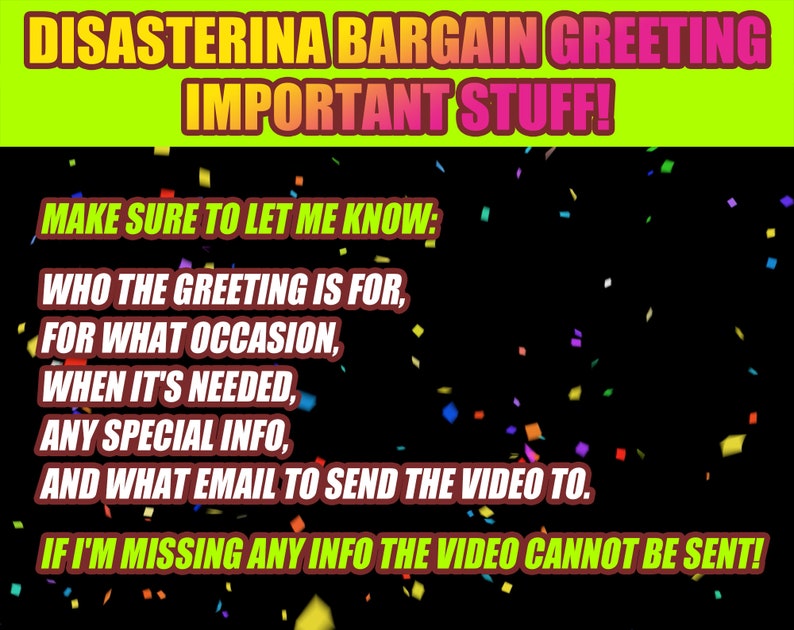 Disasterina Bargain Greeting image 2