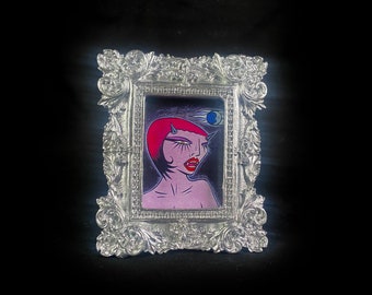 Luciferina Tint Demon Framed Print