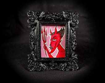 Young Devil Tiny Demon Framed Prints