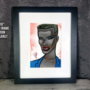 Portrait of Grace Jones 5x7 Print by Disasterina image 3