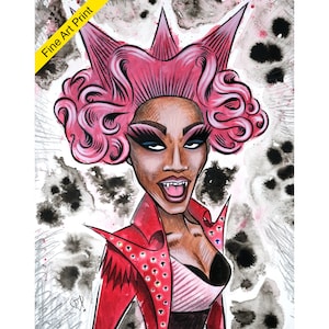 Foxie Adjuia Digital Print by Disasterina