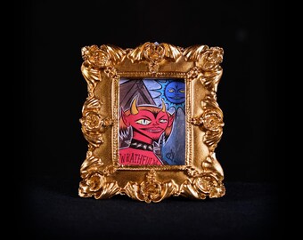 Wrathful Androgydemon Tiny Portrait Framed Print