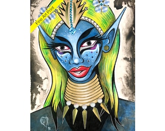 Portrait of Maxi Glamour - Fine Art Print