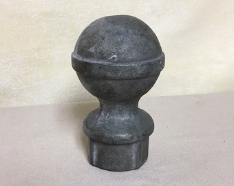 Linic 1 x White Round Sphere Fence Top Finial 3/" Fence Post Cap UK Made GT0025