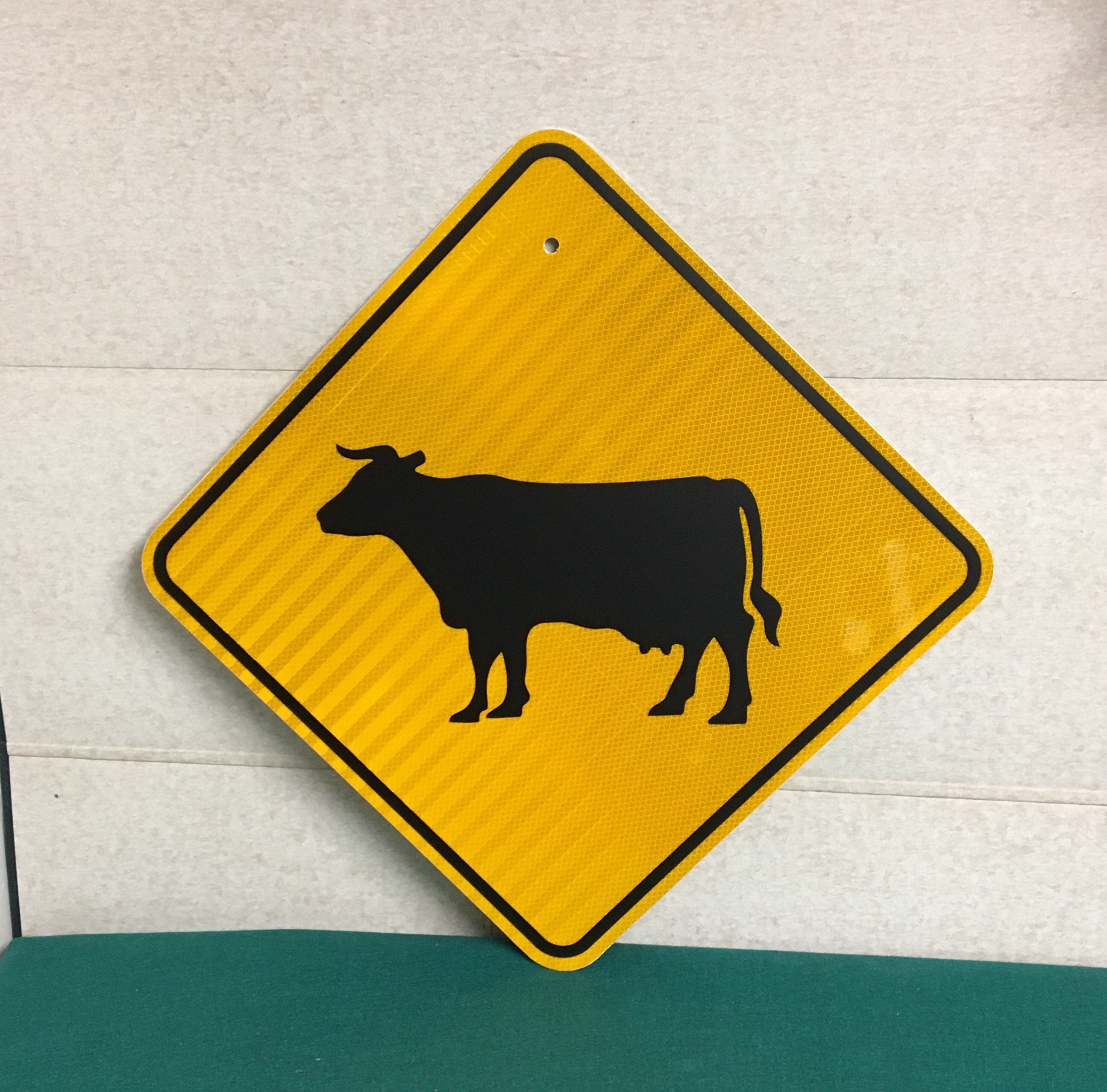 Authentic CATTLE CROSSING Road Sign, Pennsylvania Cow Crossing Sign