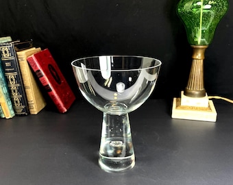 Bengt Orup, Johansfors, Sweden, Crystal Pedestal Bowl